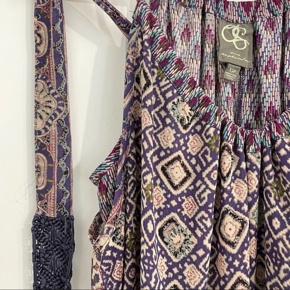 Anthropologie One September Purple Paisley Maxi Dress - Picture 4 of 11